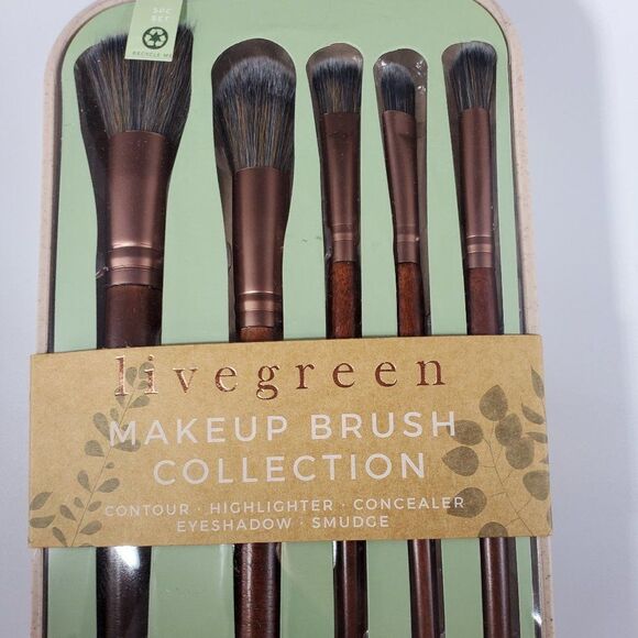 MAKEUP BRUSH COLLECTION LIVE GREEN - Picture 1 of 16